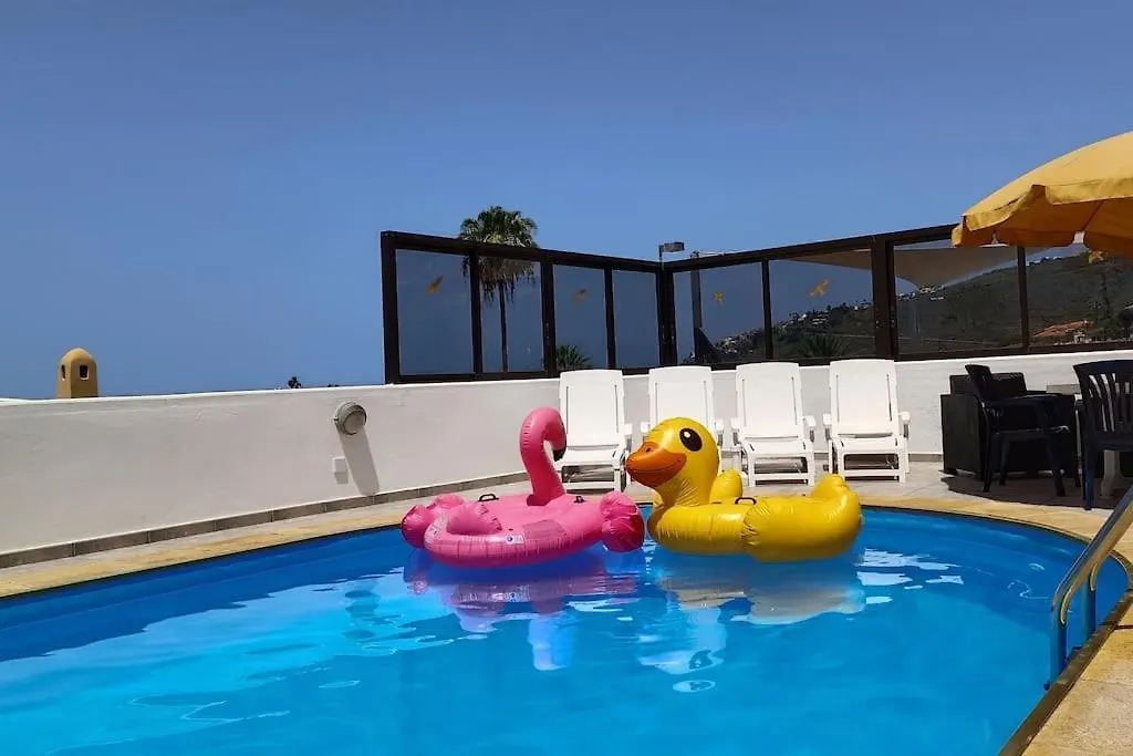 Heated Pool With Sea View Tranquil Retreat At Malvasia Garden Sauzal Holiday home